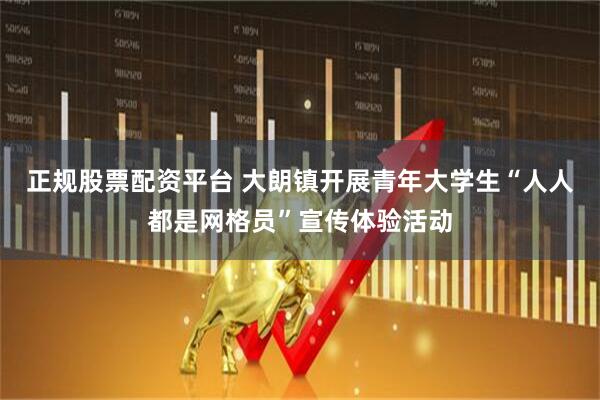 正规股票配资平台 大朗镇开展青年大学生“人人都是网格员”宣传体验活动